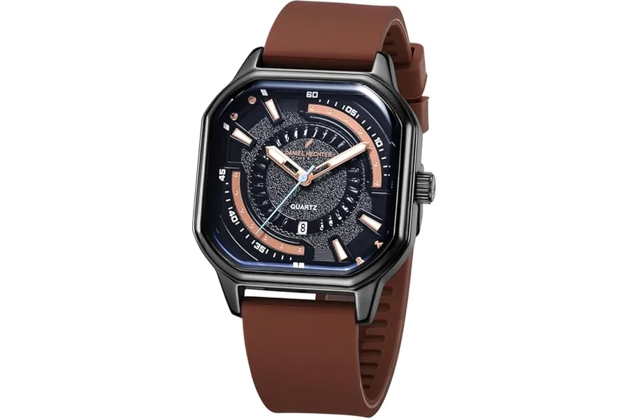 Daniel Hechter Paris Rivoli Collection Modern Analog Watch for Men with Octagon Dial and Silico — Linkbiz SmartDeal's