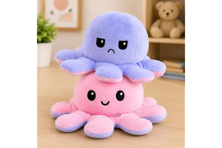Storio Toy Octopus Plushie Reversible Soft Toys for Kids | Plush Soft Toys for Baby Boys and Gi — Linkbiz SmartDeal's