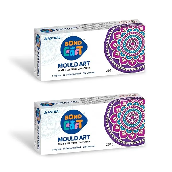 Bondcraft Mould Art | 250g | Air Dry Clay for Sculpting, 3D Art, Jewellery Making, Wall Hangings & DIY Projects | Durable & Easy to Use | for Artists, Students & Hobbyists — Linkbiz SmartDeal's