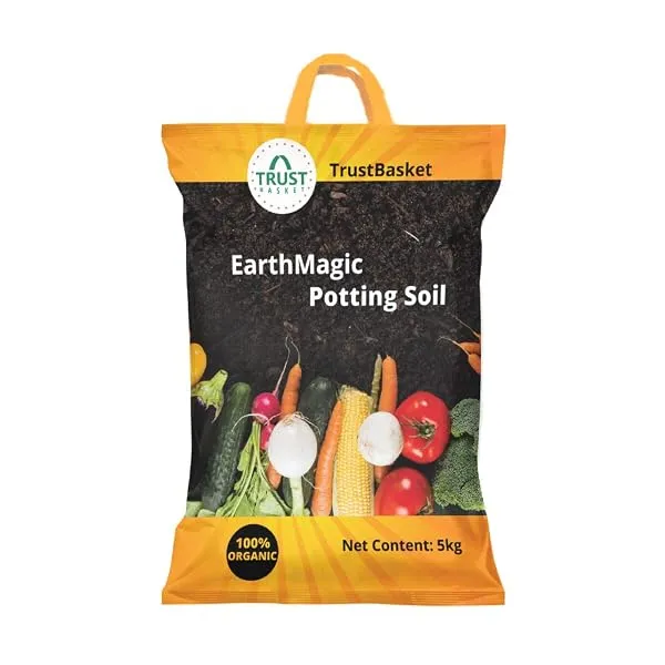 TrustBasket Enriched organic Earth Magic Potting Soil Fertilizer for Plants, 5 Kg — Linkbiz SmartDeal's