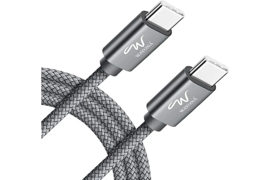 Wayona Type C to Type C 6FT/2M 65W Long Fast Charging Cable Compatible with iPhone 17, Air, iPh — Linkbiz SmartDeal's