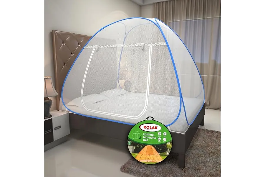 Kolar Mosquito Net for Double Bed, 6.5x6.5 Feet Premium Double Bed Machardani, Strong and Durab — Linkbiz SmartDeal's