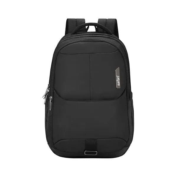 Safari Forge 34L Laptop Backpack, 3 compartments, Raincover, Antitheft pocket, Trolley Sleeve, Organizer, Bottle holder, Front pocket, College bag, school bag, Formal backpack, Col — Linkbiz SmartDeal's