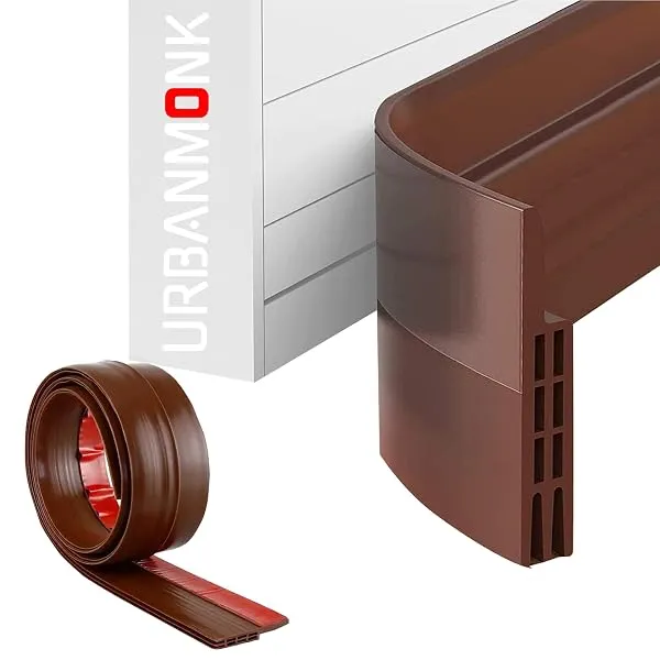 URBANMONK 39 Inch Silicon Door Bottom Sealing Strip | Self Adhesive Gap Filler Rubber | Guard Protector From Cockroach, Insect, Bugs, Air & Dust | (39 Inch, Brown) — Linkbiz SmartDeal's