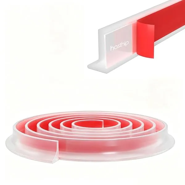 HASTHIP® 1.5M/59 Silicone Water Stopper Self-Adhesive Sink Splash Guard | Collapsible Water Stopper With Glue Waters Dam Barrier in Kitchen Waters Dam Barrier Strip for Shower, Bat — Linkbiz SmartDeal's