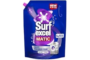 Surf Excel Matic Front Load Liquid Detergent 5Kg Refill Pouch, Specially designed to remove Tou — Linkbiz SmartDeal's