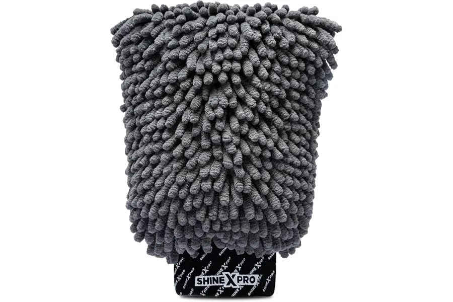 ShineXPro Chenille Microfiber Wash Mitt - Ultra Soft, Extra Plush, Dual Sided, Scratch Free and — Linkbiz SmartDeal's