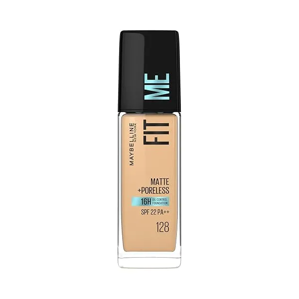 Maybelline New York Fit Me Matte + Poreless Liquid Foundation, 128 Warm | 30 ml — Linkbiz SmartDeal's