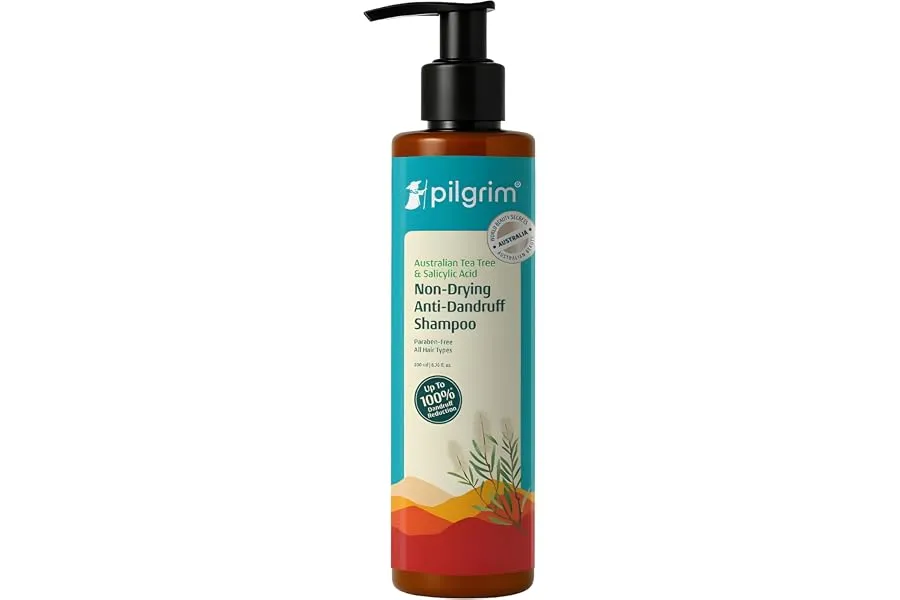 Pilgrim Australian Tea Tree Non-Drying Anti-Dandruff Shampoo - 200ml | Salicylic Acid, Reduces — Linkbiz SmartDeal's