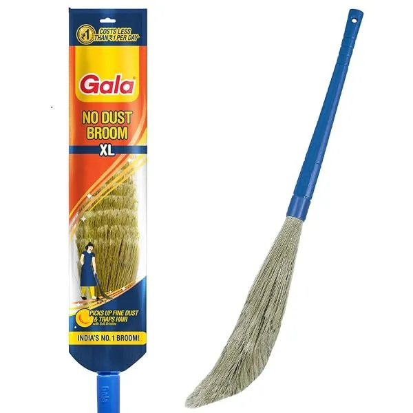 Gala No Dust Broom Extra Long (For Floor Cleaning Multipurpose, Fiber) (149629) — Linkbiz SmartDeal's