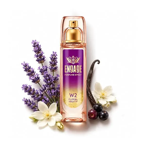 Engage W2 Perfume Spray for Women 120ml | Floral & Fruity |Berries, Orchid, Vanilla | 24 hr Freshness | Long Lasting | No Parabens | No Silicones| Dermatologically Tested |Crafted — Linkbiz SmartDeal's