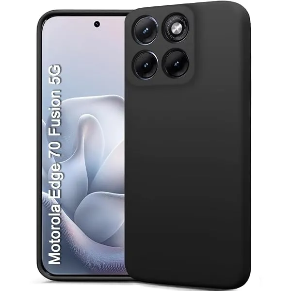 TheGiftKart Genuine Liquid Silicone Back Cover Case for Motorola Moto Edge 70 Fusion 5G | Soft Micro-Fibre Lining Inside | Camera Protection Bump | Shockproof Back Cover Case (Sili — Linkbiz SmartDeal's