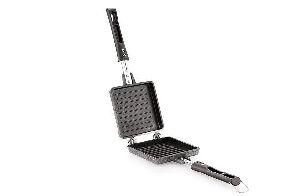Tosaa Non Stick Super Heavy Thickness Gas Toaster Jumbo/Big Breads Non Electric Sandwich Maker | Cool Touch Handles | Gas Stove Compatible — Linkbiz SmartDeal's