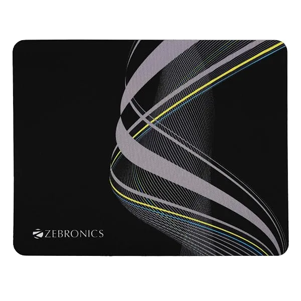 ZEBRONICS MSP-X1 Mouse Pad, for Speed and Precision Operation, Smooth Cloth Surface, Roll and Go, Optimised for All Mouse Sensors, Anti Slip Rubber Base, Surface of 232 x 182 mm — Linkbiz SmartDeal's