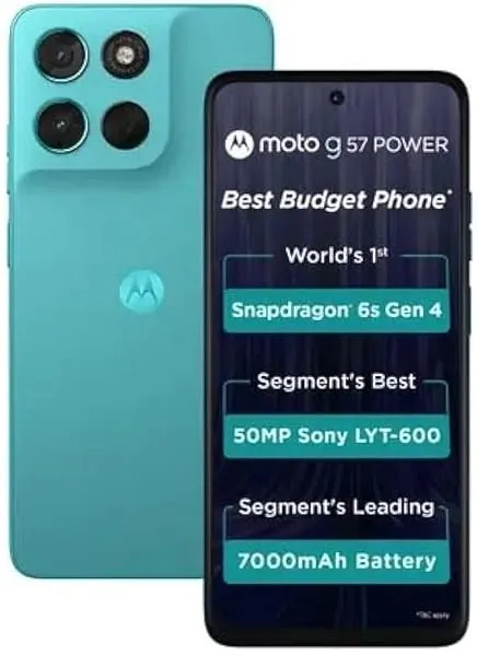 Motorola G57 Power 5G (Fluidity, 8GB RAM, 128GB Storage)| Snapdragon 6s Gen 4 Processor | 6.72" FHD+ Display | 50MP LYT-600 + 8MP Ultrawide | 8MP Selfie Camera | 7000mAh Battery, 3 — Linkbiz SmartDeal's