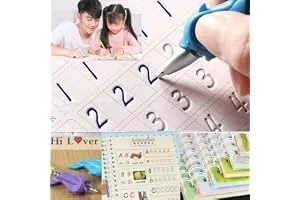 SHNMN Sank Magic Practice Copybook, (4 BOOK +1 PEN + 10 REFILL) Number Tracing Book for Prescho — Linkbiz SmartDeal's
