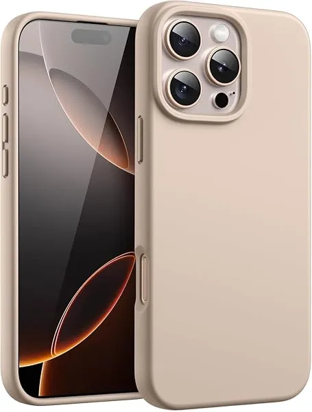 DIZORO Compatible for iPhone 16 Pro Case 6.3, Slim Liquid Silicone 3 Layers Full Covered Soft Gel Rubber Phone Case Protective Cover 6.3 Inch (Desert Titanium) — Linkbiz SmartDeal's