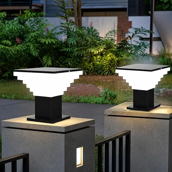 BrightLyt Gate Lights for Outdoor Waterproof, Gate Lamps for Main Gate, Pillar Light, Farmhouse Boundry Light and Decorative Outdoor Wall Lamps (GL30, Pack of 2) — Linkbiz SmartDeal's