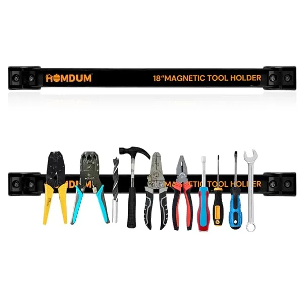 Homdum 18 inch Magnetic Tool Holder Racks, Super Strong Metal Magnet Storage Tool Organizer Bars Set Great for Garage/Workshops (Mounting Screws Included) — Linkbiz SmartDeal's