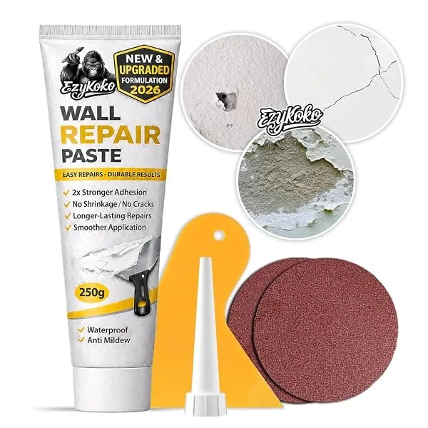 EzyKOKO Wall Repair Paste tube for Filling Cracks and Holes, Easy wall repair kit Waterproof crack filler paste wall mending agent (250g) — Linkbiz SmartDeal's