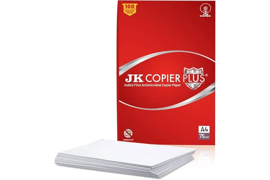 JK Paper Plus Anti Microbial A4 Paper - 75 GSM, 100 Sheets | Reliable & Smooth Performance for — Linkbiz SmartDeal's