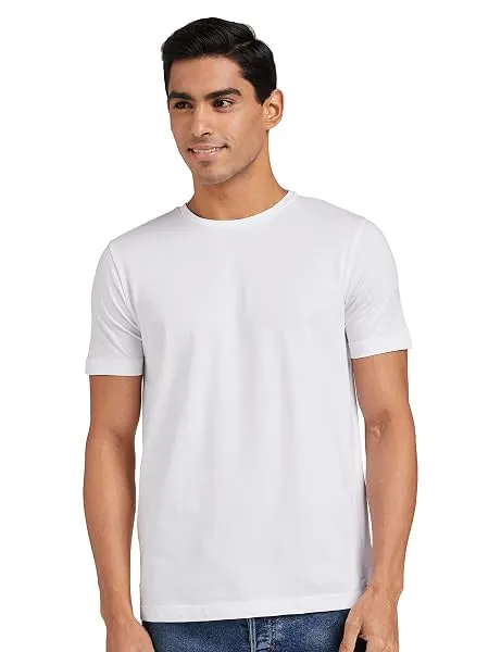 Amazon Brand - Symbol Men's Solid Cotton T Shirt | Round Neck | Half Sleeve | Plain-Regular Fit (Available in Plus Sizes) — Linkbiz SmartDeal's