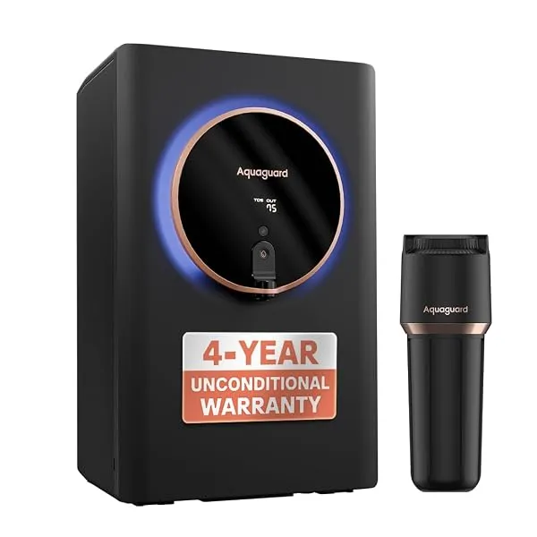 Aquaguard Aspire Glow RO+UV+Copper+Alkaline Water Purifier | India’s 1st 4-Year Unconditional Warranty | Intelligent Halo Lights | 5th Gen UV LED | 12-Stage | No AMC Required | Zer — Linkbiz SmartDeal's
