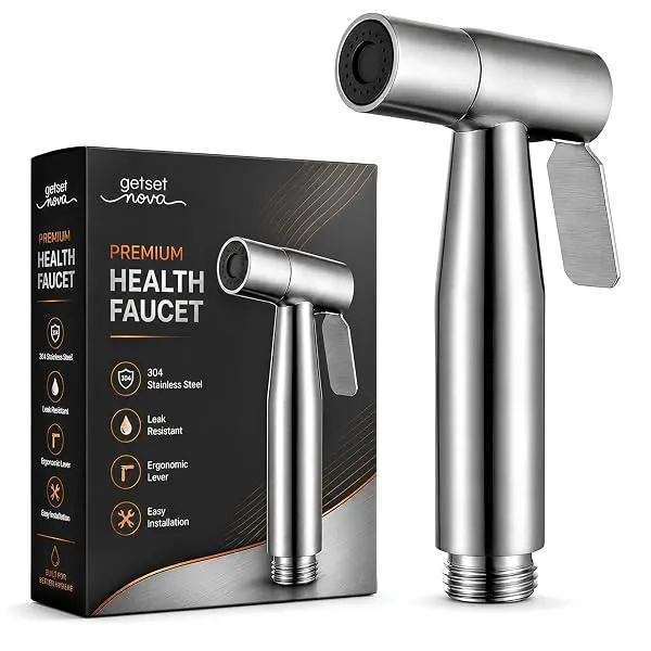 Health Faucet Stainless Steel Handheld Bidet Sprayer | Bathroom Hand Shower | Leakproof, Rust Resistant | Easy Installation | Jet Spray Only — Linkbiz SmartDeal's