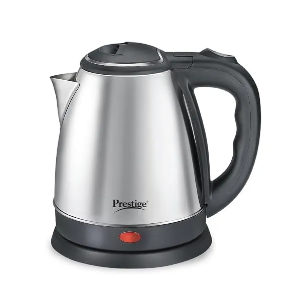 Prestige 1.5L PKOSS Stainless Steel Electric Kettle | 1350 Watts| Elegant Design | Cool-touch Handle and Lid | Automatic Cut-Off and Single-Touch Lid Locking | Black | 1Y Warranty — Linkbiz SmartDeal's