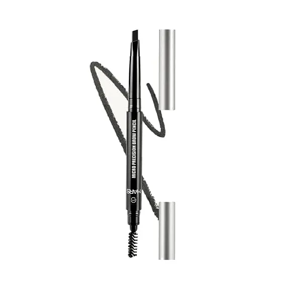 MARS Micro Precision Brow Pencil with spoolie | Retractable & Easy Glide | Long Lasting & Natural finish (0.4 g) (Black) — Linkbiz SmartDeal's