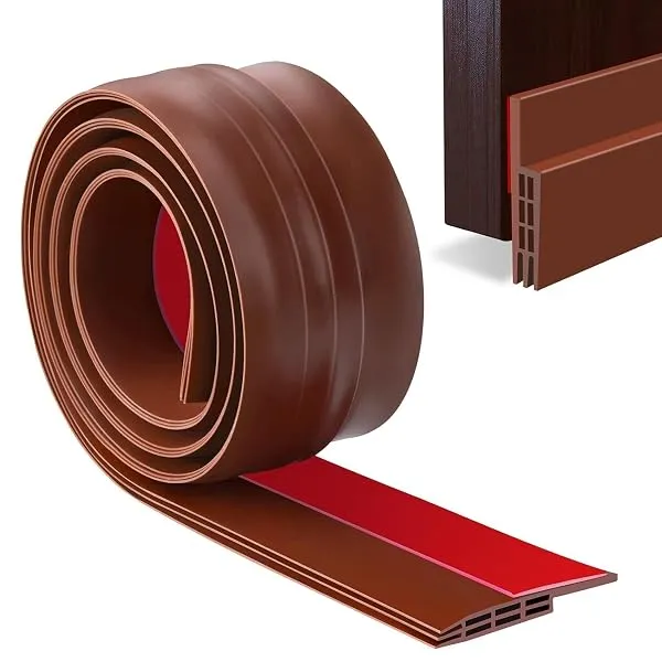 JICOOT Door Draft Stopper | Silicon Door Bottom Sealing Strip | Self Adhesive Door Gap Filler Rubber | Door Bottom Sealing Strip Guard | Protector from Cockroach, Bugs, Air&Dust 1M — Linkbiz SmartDeal's