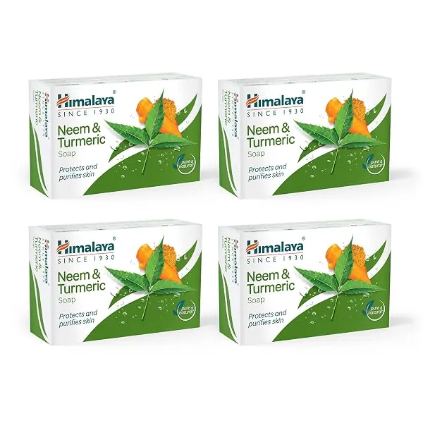 Himalaya Herbals Neem and Turmeric Soap, 125gm (Pack of 4) with Value Pack Save Rs.20 — Linkbiz SmartDeal's