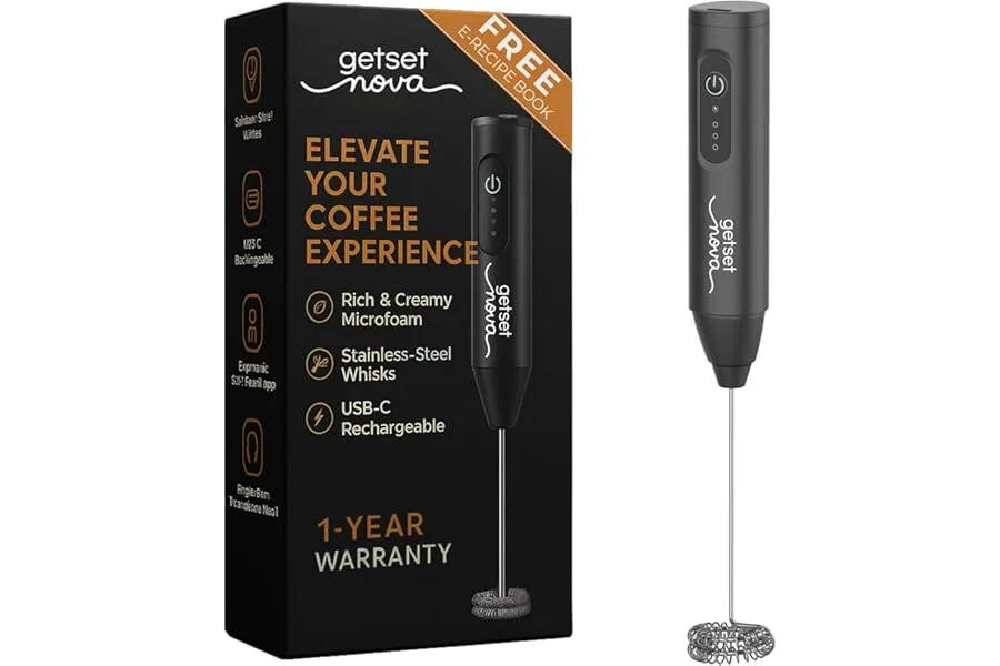 Nova Electric Milk Frother for Coffee - Rechargeable Coffee Frother, Beater, Blender & Mixer | — Linkbiz SmartDeal's