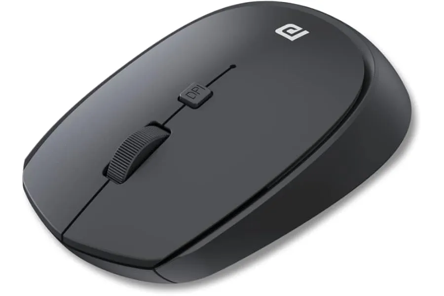 Portronics Toad 23 Wireless Optical Mouse, Black | 2.4GHz, USB Nano Dongle, Click Wheel, Adjust — Linkbiz SmartDeal's