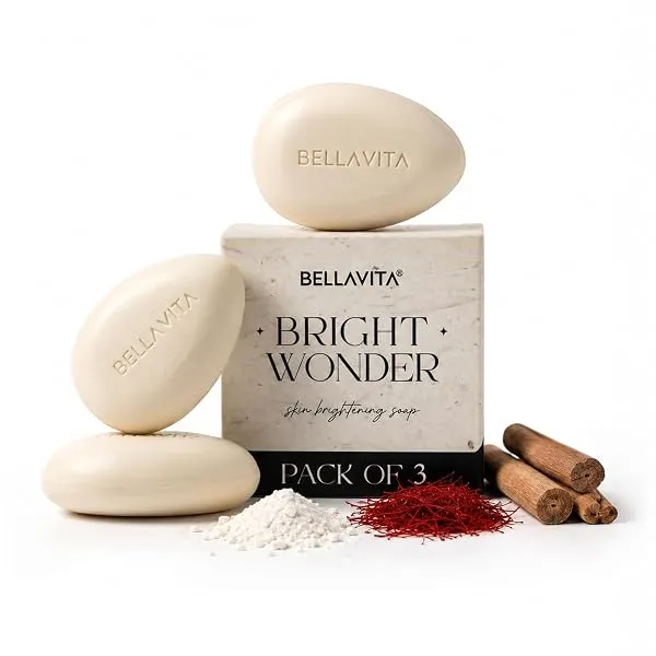 BELLAVITA Bright Wonder Brightening Soap | Pack of 3 x 100Gm | Dark Spot & Pigmentation Reduction | Kojic Acid & Mango Butter | Bathing Soap | Paraben-Free — Linkbiz SmartDeal's