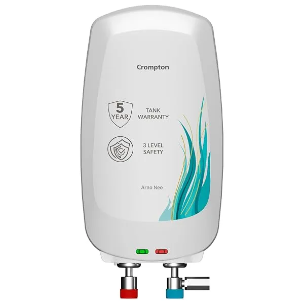 Crompton Arno Neo 5 Litre Instant Water Heater | 3 kW Heating Element | Food Grade SS Tank | 6 Bar Pressure Rated | Advanced 3-Level Safety | 5 Years Tank Warranty — Linkbiz SmartDeal's
