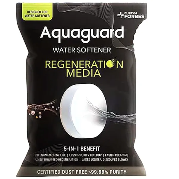 Aquaguard Water Softener Regeneration Media Salt (10 Kg) | 5-IN-1 BENEFIT | CERTIFIED DUST FREE 99.9% PURE — Linkbiz SmartDeal's