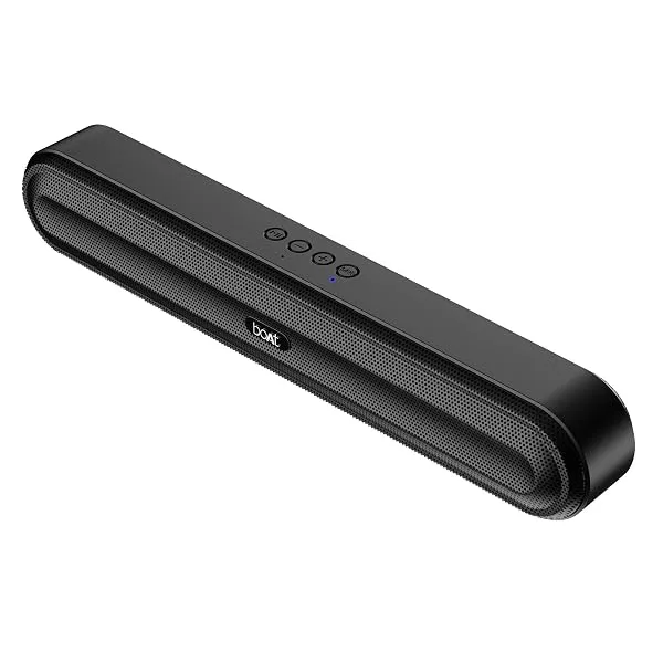 boAt Aavante Bar 490 10W Signature Sound, Dual Full-Range Drivers,7 HRS Battery, Built-in Mic,2.0 CH, Free Music Streaming on JioSaavn, Bluetooth Sound Bar, Soundbar Speaker (Class — Linkbiz SmartDeal's