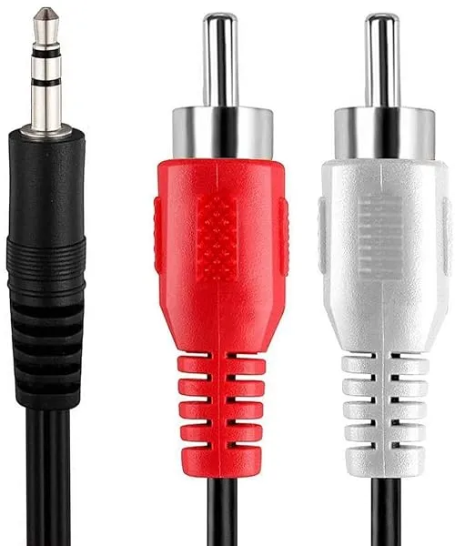 FEDUS 3.5mm Jack Stereo Audio to 2 RCA Cable - AV Video TV-Out Speaker Amplifier Connect TRS 3-Pole Plug to Dual RCA - 1.5M — Linkbiz SmartDeal's