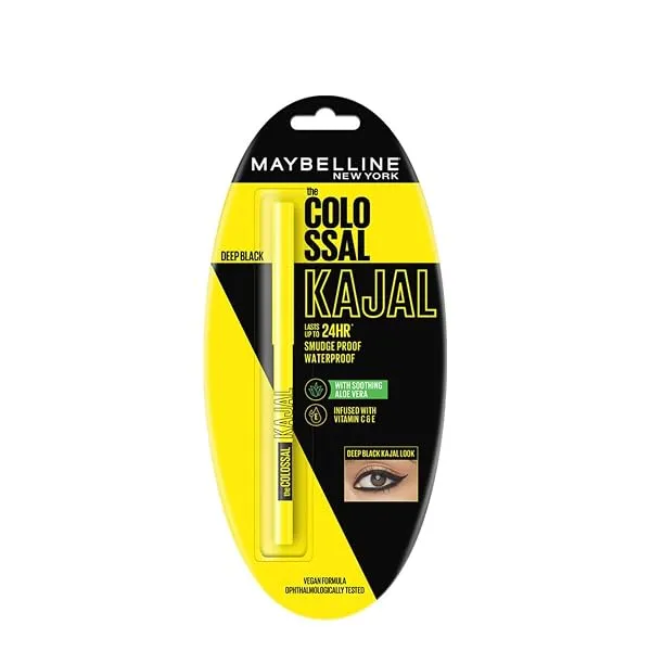 Maybelline New York Kajal, Black, Matte Finish | 0.35g — Linkbiz SmartDeal's