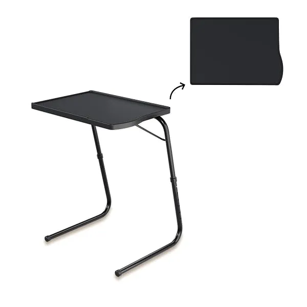 TABLE MAGIC – Multipurpose Height Adjustable Laptop Table Mat Finish, Lap Desk Work from Home & Study Desk Picnic Outdoor Tv Tray (Black, Large, TM Regular) — Linkbiz SmartDeal's