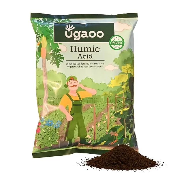 UGAOO Humic Acid (98%) for Plants | Humic Acid Fertilizer for Plants, Home Garden, Growth Enhancer, Soil Conditioner, Improves Root System (1 kg) — Linkbiz SmartDeal's