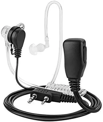 Artek Air Acoustic Tube Covert Earpiece with Throat Microphone | Wired 2-Pin Audio Connector | Compatible with Baofeng UV-5R BF-888S and Other Two-Way Radios | Surveillance and Sec — Linkbiz SmartDeal's