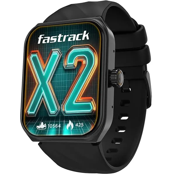 Fastrack New Limitless X2 Smart Watch, 1.91" UltraVU with Rotating Crown, 60 Hz Refresh Rate, Advanced Chipset, SingleSync BT Calling, 100+ Sports Mode & Smartwatch Faces, IP68, (B — Linkbiz SmartDeal's
