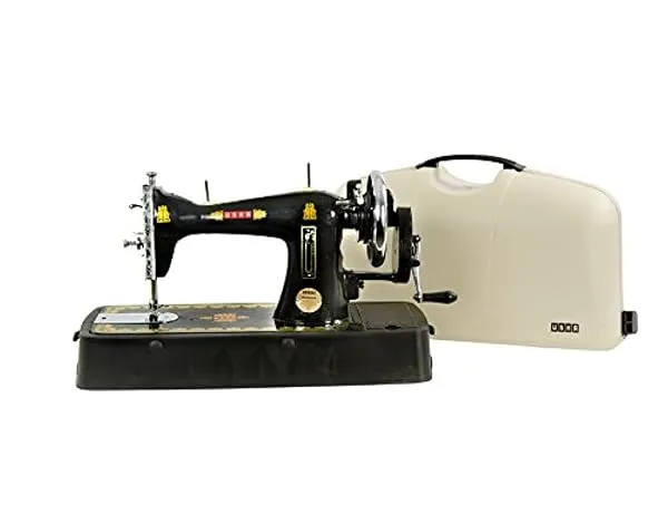USHA Bandhan Composite Manual Sewing Machine With Cover, Black — Linkbiz SmartDeal's