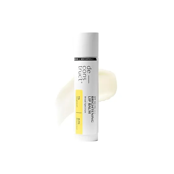 Deconstruct Brightening Lip Balm for Dark Lips | SPF 50 | Vitamin C & Resorcinol | Brightens Dark Lips & Evens Lip Tone | Vitamin E & Murumuru Butter | For Men & Women 4.2g — Linkbiz SmartDeal's