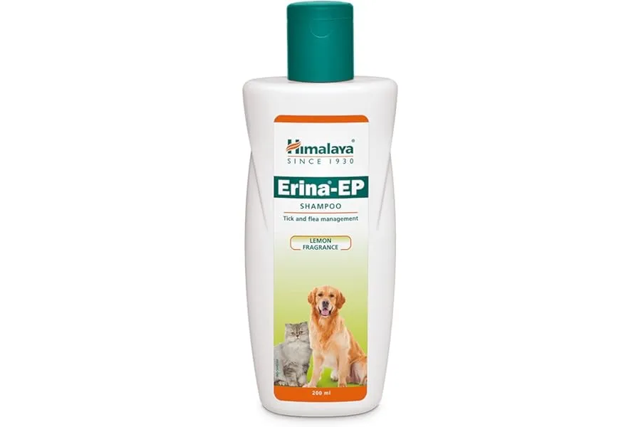 Himalaya Erina-EP Shampoo | 200 ml | Tick & Flea Control for Dogs & Cats | with Neem & Eucalypt — Linkbiz SmartDeal's