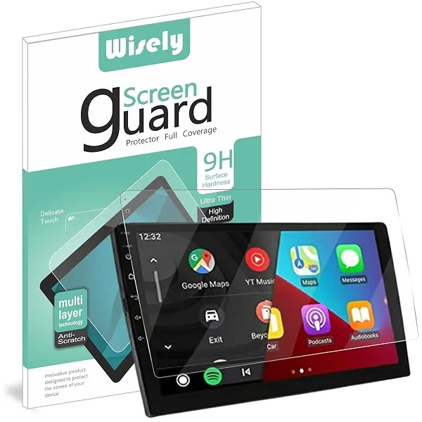 Wisely Premium Screen Guard For 9 Inch Android Car Stereo Touch Display Protector Accessories navigation system, Easy Installation Kit, HD Clear — Linkbiz SmartDeal's
