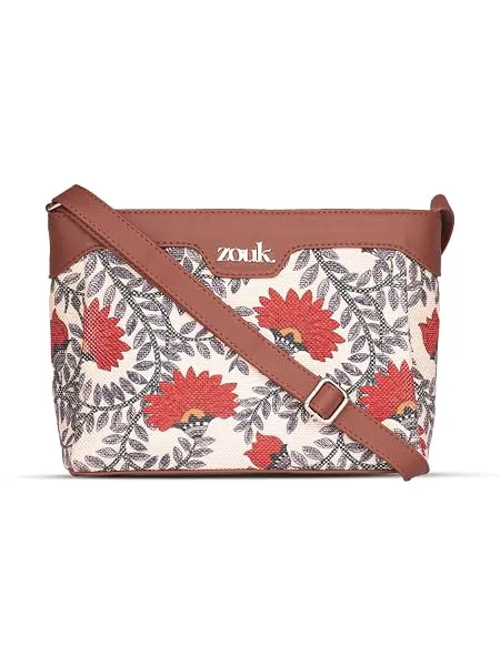 ZOUK Harmony Sling Bag | Crossbody Bags for Women | Women's Handbags | Stylish | Vegan Leather Evening Bag | Travel & Office Use | Purse and Wallet — Linkbiz SmartDeal's