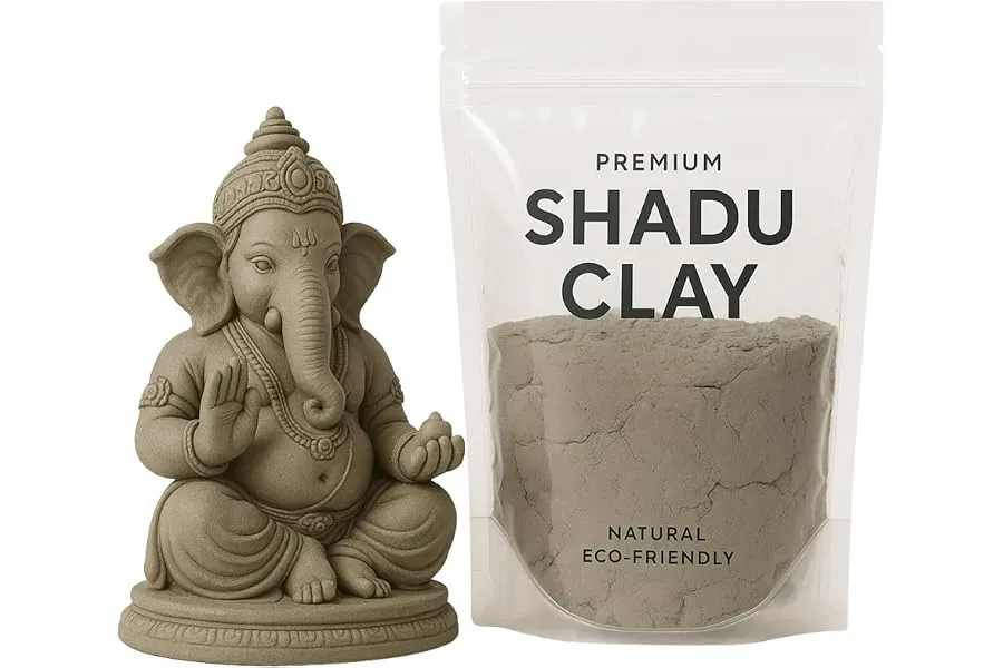 1Kg Natural Shadu Clay for Eco-Friendly Ganesha Idols – 100% Organic, Chemical-Free & Ready-to- — Linkbiz SmartDeal's